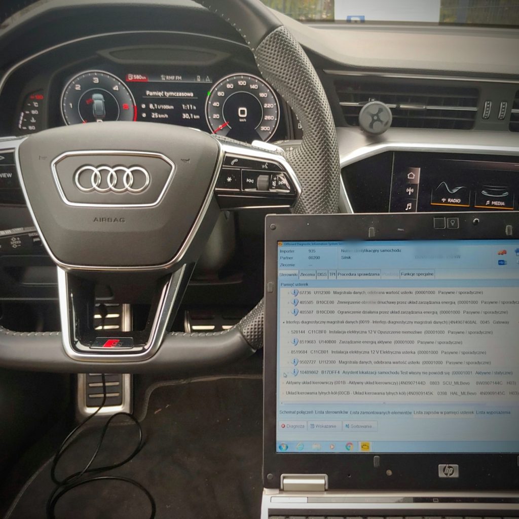 Kodowanie modułów online Audi Q5 2016